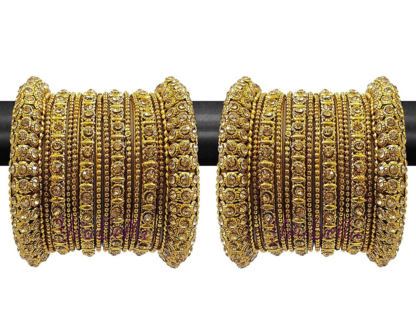 YouBella Jewellery Traditional Gold Plated Bracelet Bangles Set for Girls and Women