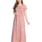 AV2 Women’s Cotton Printed Feeding Nursing Maternity Nighty