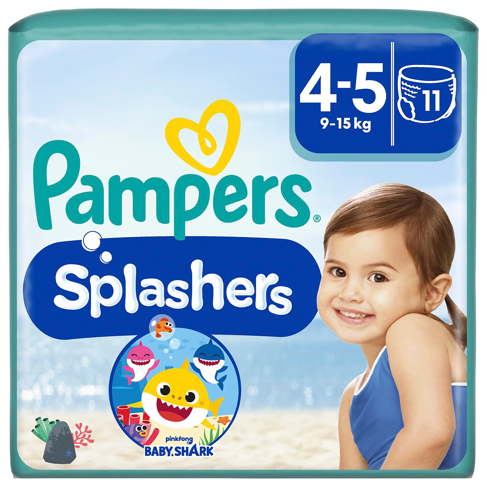 Pampers Splashers 4-5 Years 11 Diapers