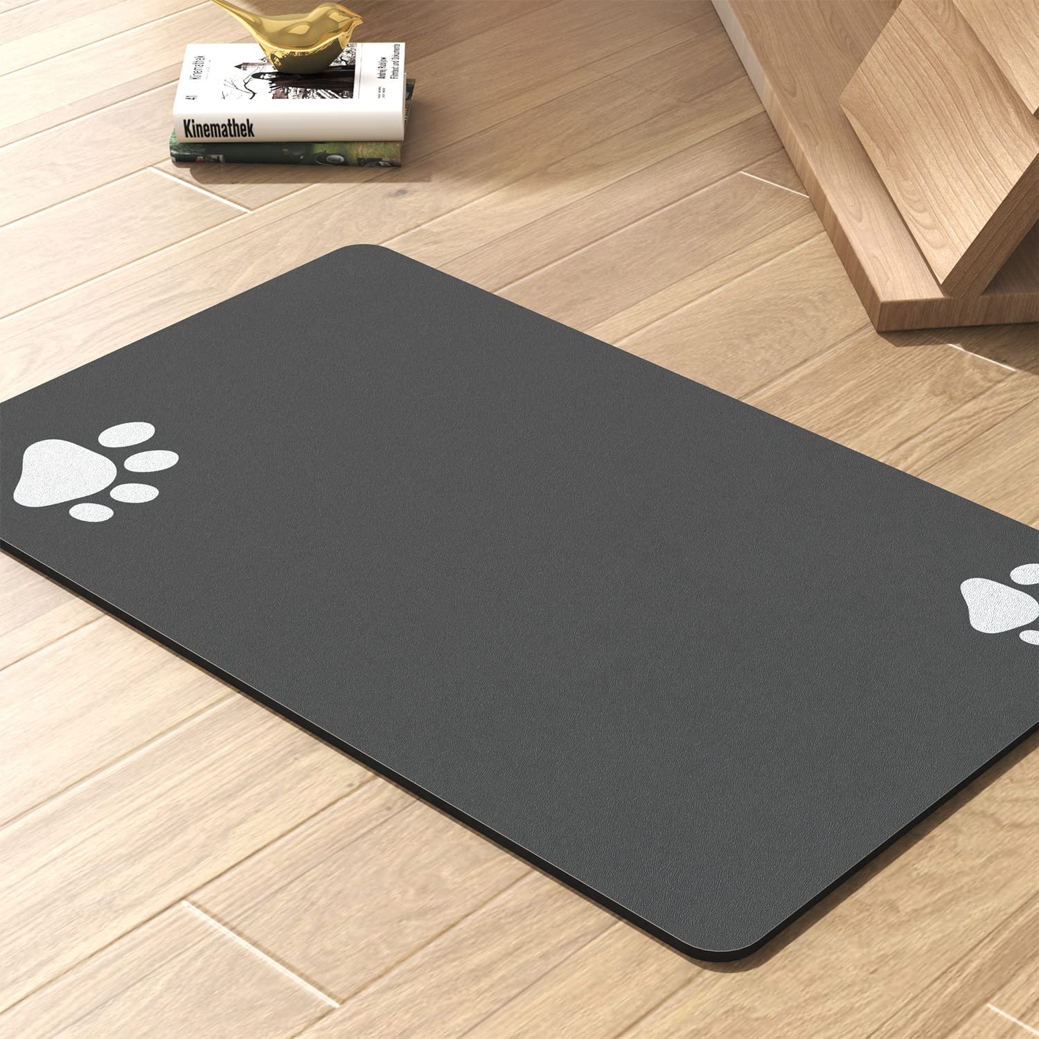 PADOOR Pet Feeding Mat-Absorbent Dog Mat For Food And Water Bowl-No Stains Quick Dry Dog Water Dispenser Mat-Dog Accessories Pet Supplies-Dog Water Bowl For Messy Drinkers