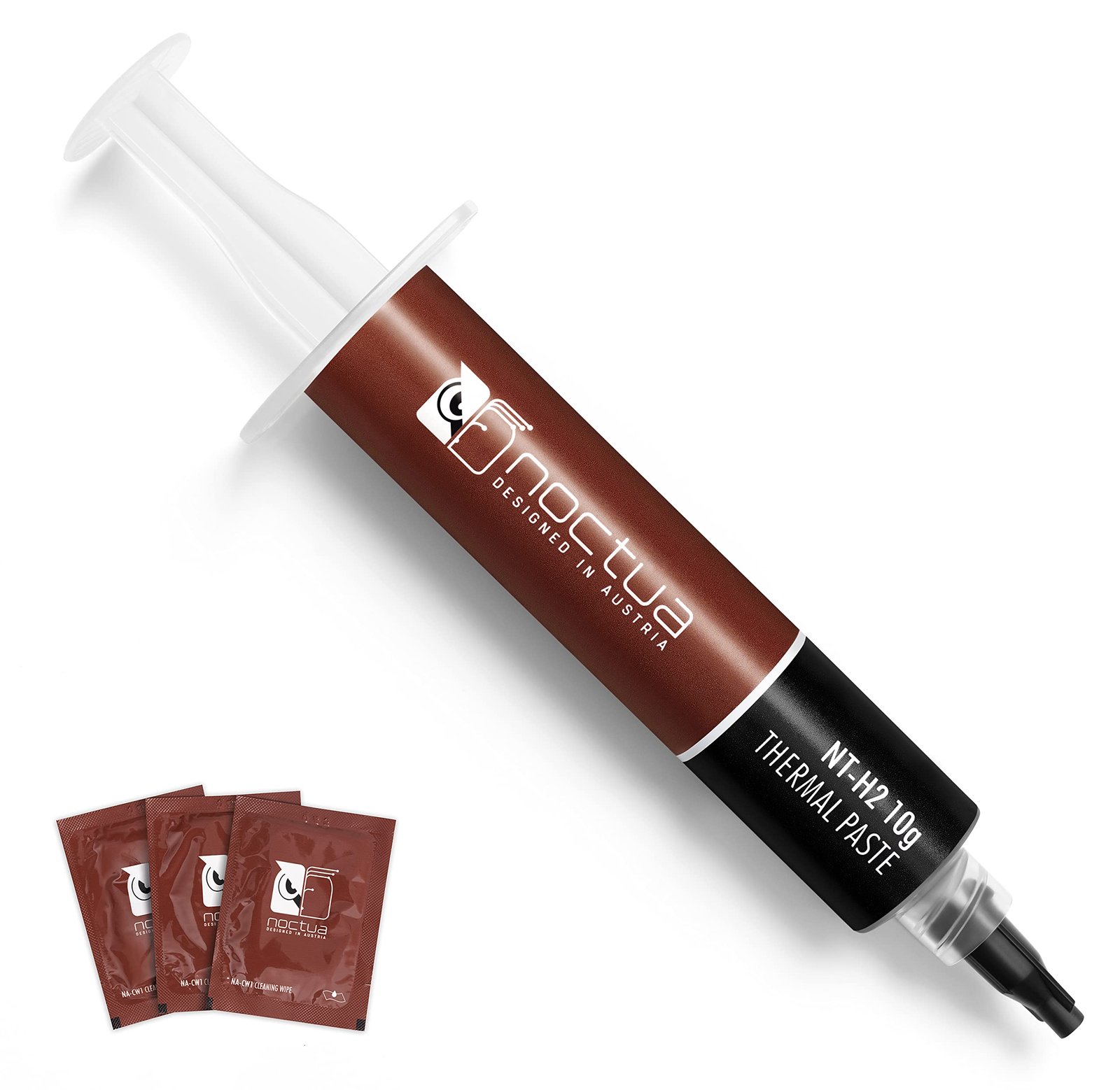 Noctua NT-H2 10g, Pro-Grade Thermal Compound Paste incl. 10 Cleaning Wipes (10g, Gray)