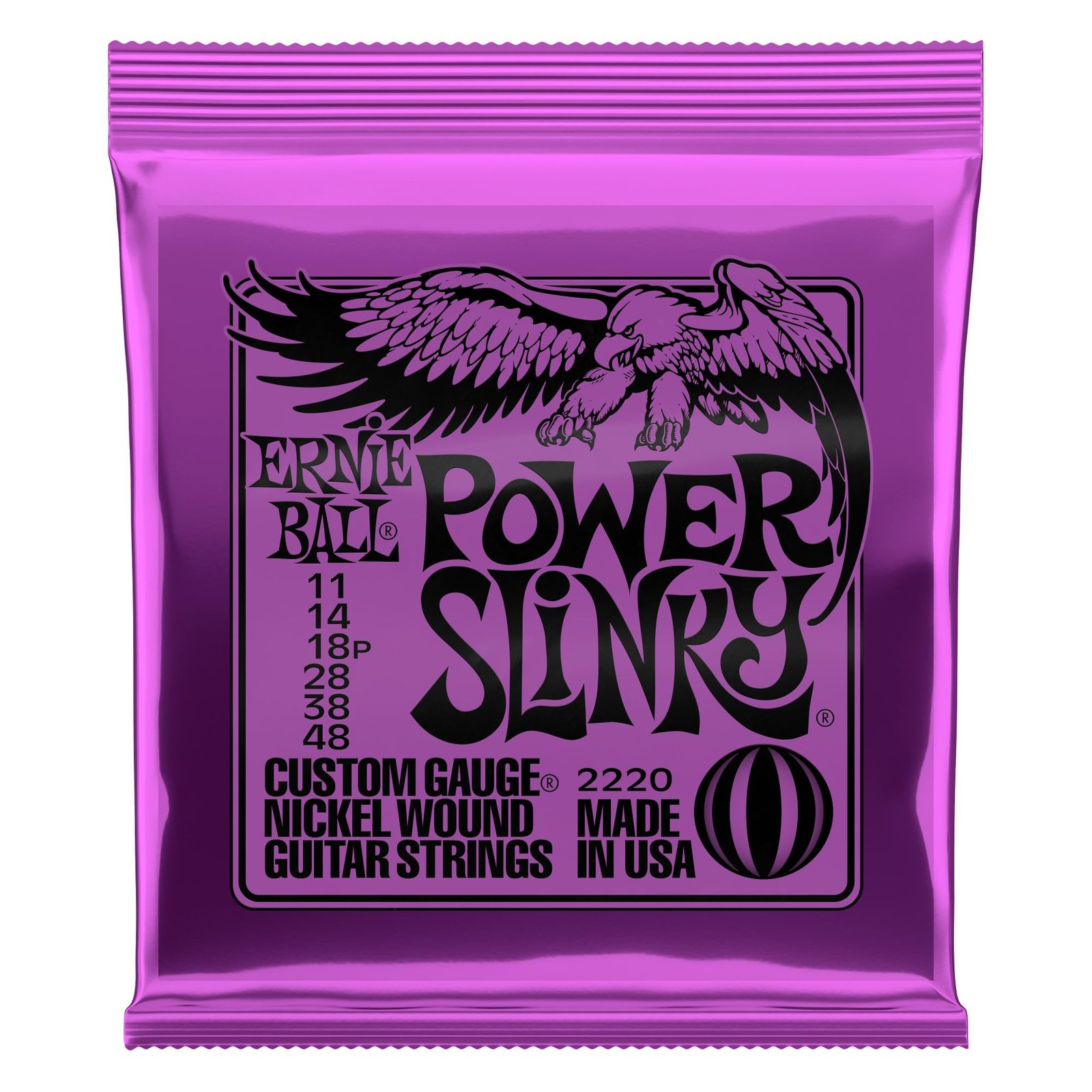 Ernie Ball 2220 Power Slinky Nickel Wound Set (11-48)