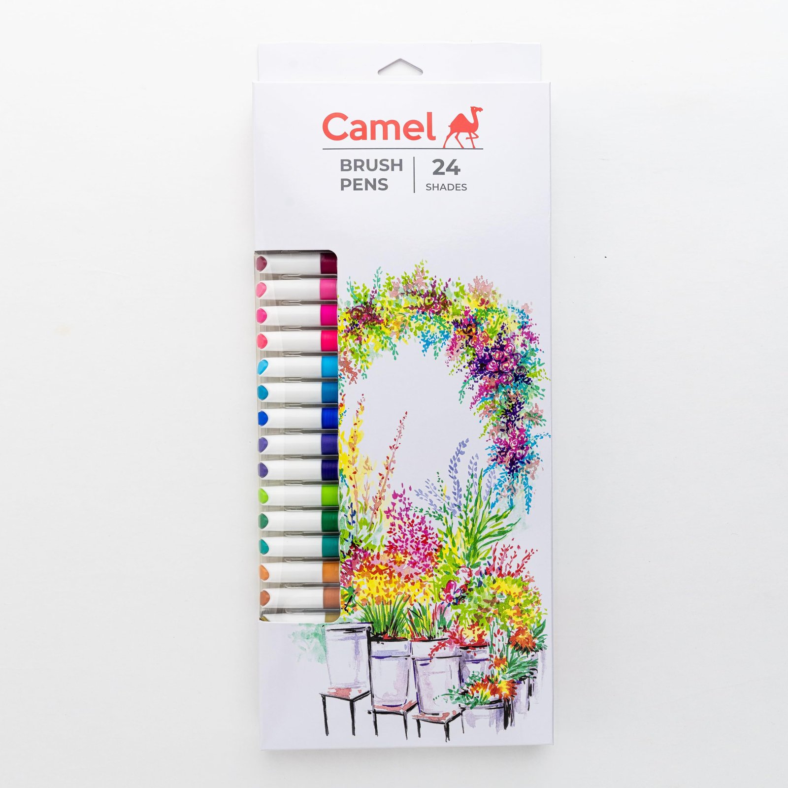 Camel Brush Pens 24 Shades, Multicolor
