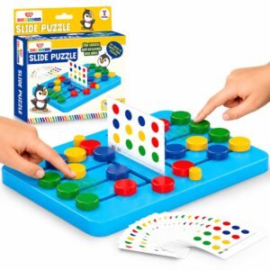 Wembley Slide Puzzle for Kids 5+ Years | Brain Games for Children | Color Matching Puzzle Game | 2 Player Board Game | Toys for 5–7 Years | Puzzle Activity | Gift for Boys & Girls
