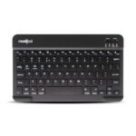 FRONTECH Ultra-Slim Wireless Mini Bluetooth Keyboard with 78 Keys, Rechargeable Battery, Compact Design for Windows/Mac/Android/iOS Black (FT-1603)