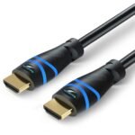 BlueRigger 8K HDMI 2.1 Cable(3.3FT, 8K 60Hz HDR, 4K 120Hz, High Speed 48Gbps with Ethernet, eARC, 3D, HDCP 2.3) – Compatible with PS5, Xbox, Roku, Apple TV, Switch, PC