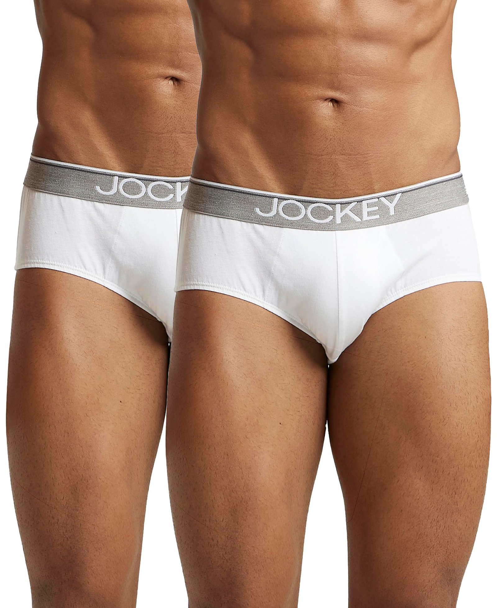 Jockey 8037 Men Super Combed Cotton Solid Brief with Ultrasoft Waistband_(Pack of 2)