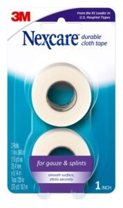 Nexcare Durapore Durable Cloth Tape 1 Inch X 10 Yards, 2 ea