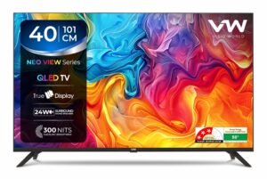 VW 100 cm (40 inches) Smartchoice Frameless Series HD Ready QLED TV VW40S1