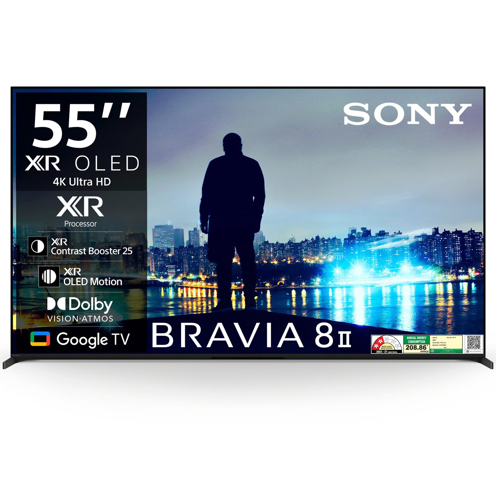 Sony 139 cm (55 inches) BRAVIA 8M2 Series 4K Ultra HD Smart OLED Google TV K-55XR80M2