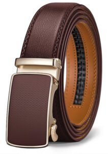 Men’s Belt,Bulliant Branded Ratchet Belt Of Genuine Leather For Men Dress,Size Customized