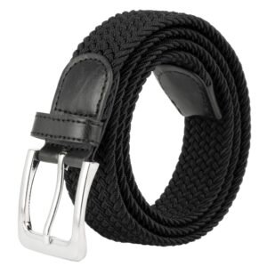 Canvas Elastic Fabric Woven Stretch Multicolored Braided Belts
