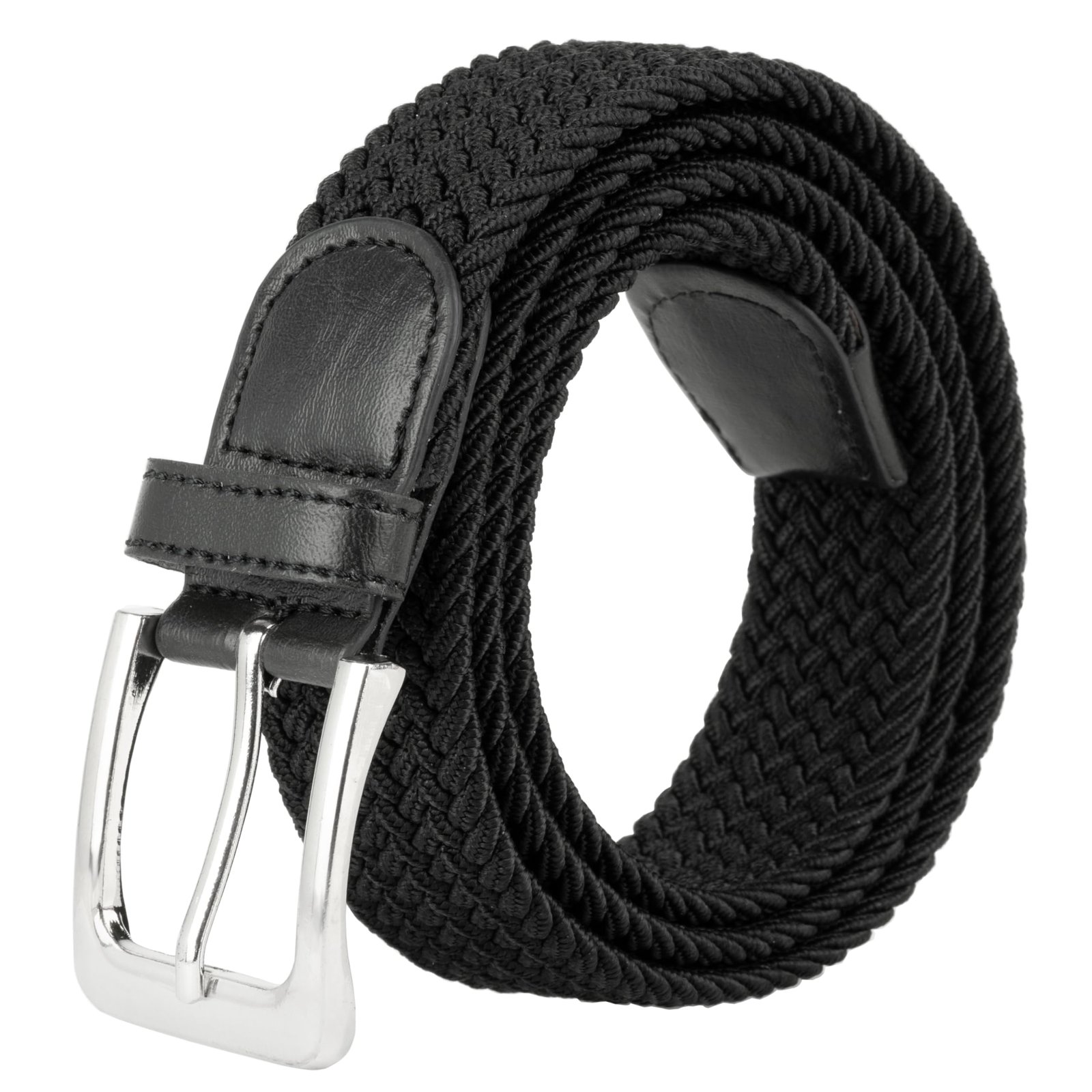 Canvas Elastic Fabric Woven Stretch Multicolored Braided Belts