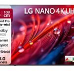LG 108 cms (43 inches) NU87 AI Series Nano 4K Ultra HD (3840 x 2160) Smart webOS LED TV 43NU870BPLA 2026