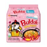 SAMYANG Hot Chicken Flavor Ramen Buldak Carbonara Noodles 650 g Pack of 5 130 g each