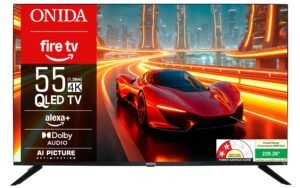 Onida 139 cm (55 inches) QLED Ultra HD 4K Smart Fire TV Q55UDI