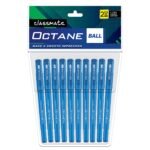 Classmate Octane- Blue Ball Pens (Pack of 10) | Smooth & Fast Writing Ball Pens | Comfortable to hold & write|School & Office Stationery|Work from home essentials