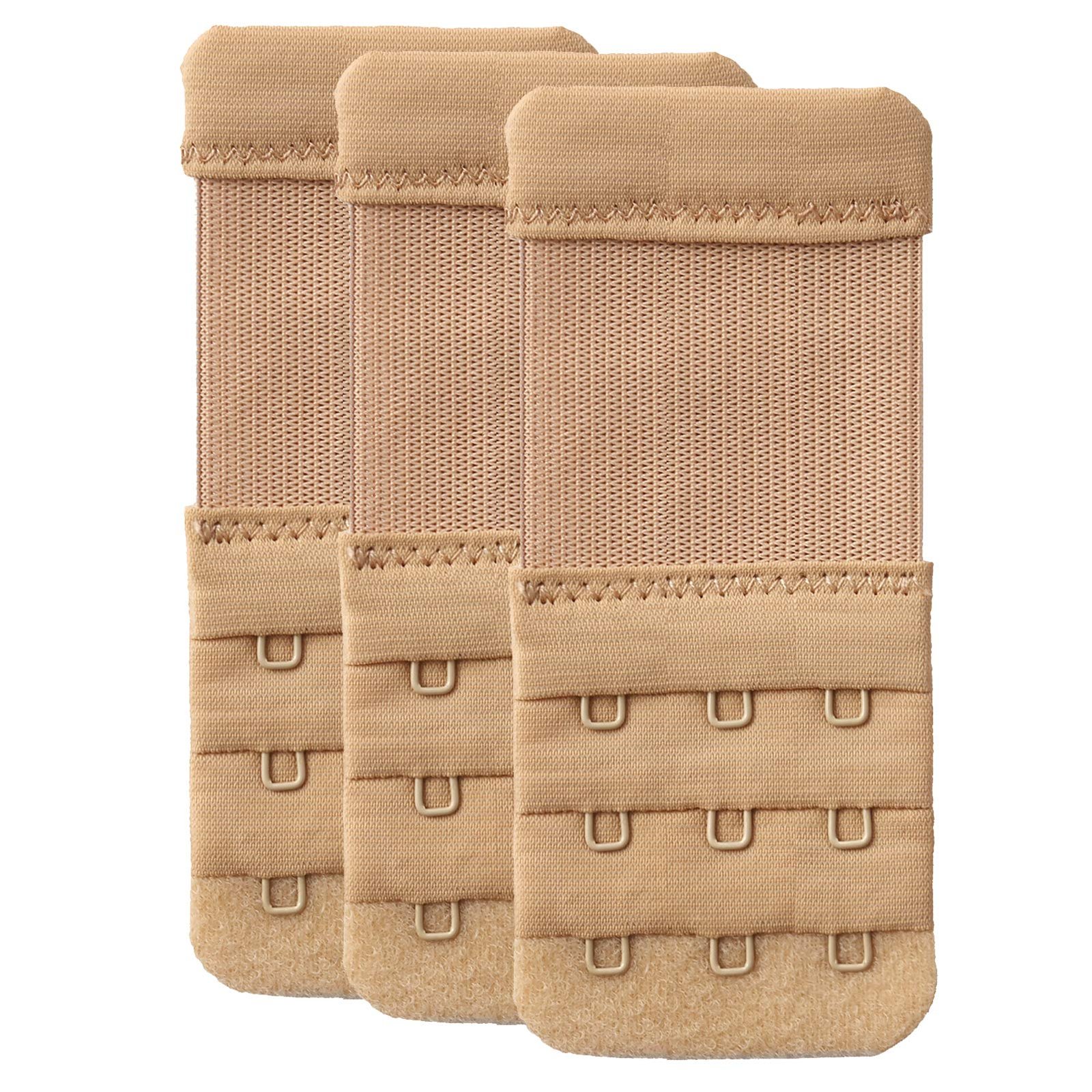 Women Bra Extender 2 Hook Soft Elastic Bra Extension Extenders Pack of 3
