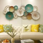 DSH CRAFTING YOUR CURIOSITY Metal Wall Decor Wall Hanging Multi Color Wall Arts for Home Hotel Office Living Room Bedroom (Size 46X19 Inch) Decoration Item