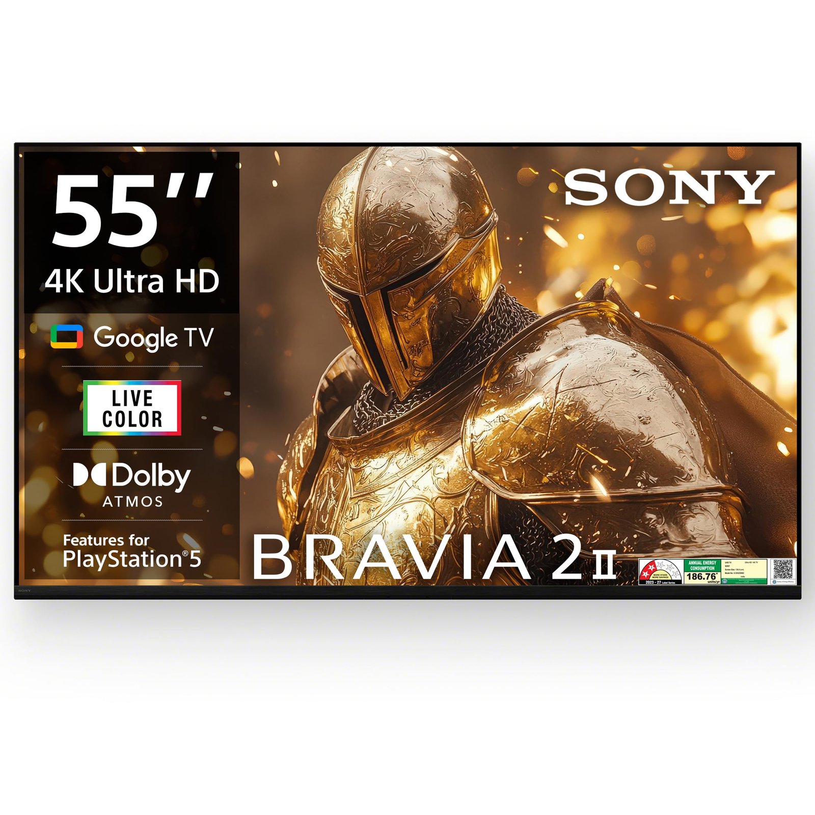 Sony 139 cm (55 inches) Smartchoice BRAVIA 2M2 Series 4K Ultra HD Smart LED Google TV K-55S25BM2