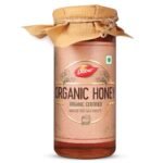 Dabur Organic Honey – 500g | Pure and Natural | NPOP Organic Certified | Raw, Unprocessed & Unpasteurized Honey | No Sugar Adulteration