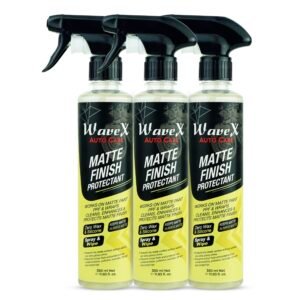 Wavex Matte Finish Protectant Bike Polish (350ml X3) | Bike Polish that Cleans, Protects and Maintains Showroom Finish of Matte Bikes & Cars (Pack of 3)
