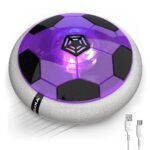 Mirana Air Football Smart Toy for Kids | 3-Mode USB Type-C Rechargeable Hover Ball | Indoor Electric Hoverball with LED Lights | Birthday Gift for Boys & Girls 2 3 4 5 6 7 8 9 10 Years (Glow-Purple)