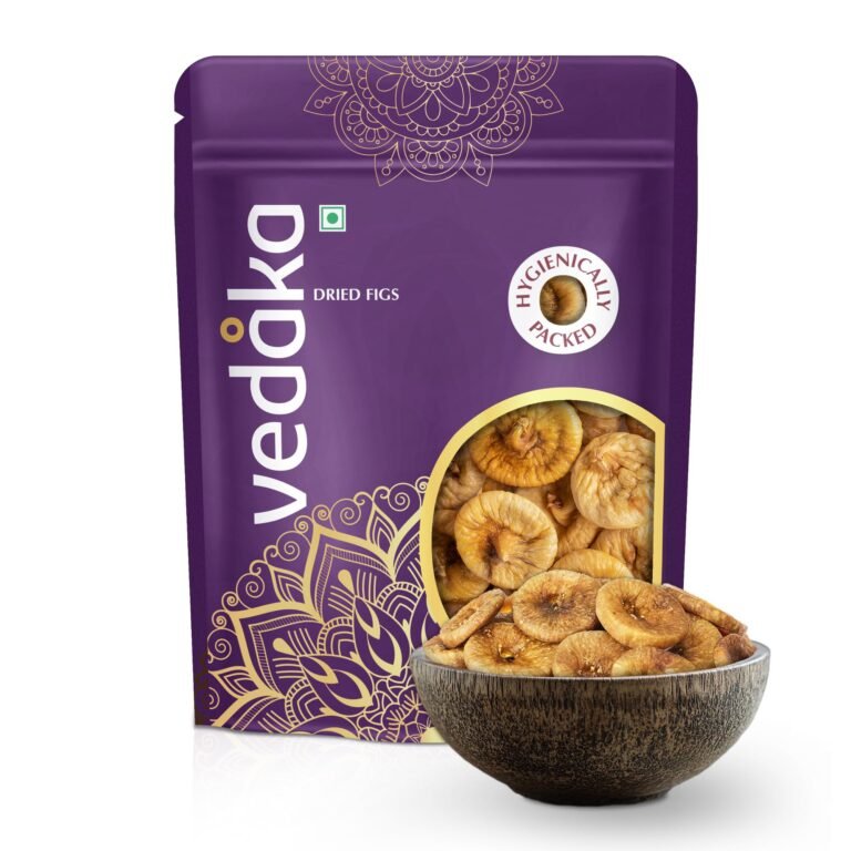 Amazon Brand – Vedaka Dried Figs | 500 g | Premium quality Figs (Anjeer) | Rich Source Of Fiber | Low in Fat | Ideal for Festive Gifting | Hygienically Packed