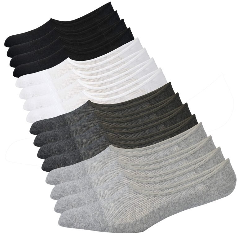 Jormatt Genuine Mens No Show Socks,Loafer Sneakers Low Cut Cotton Socks With Non Slip Grips