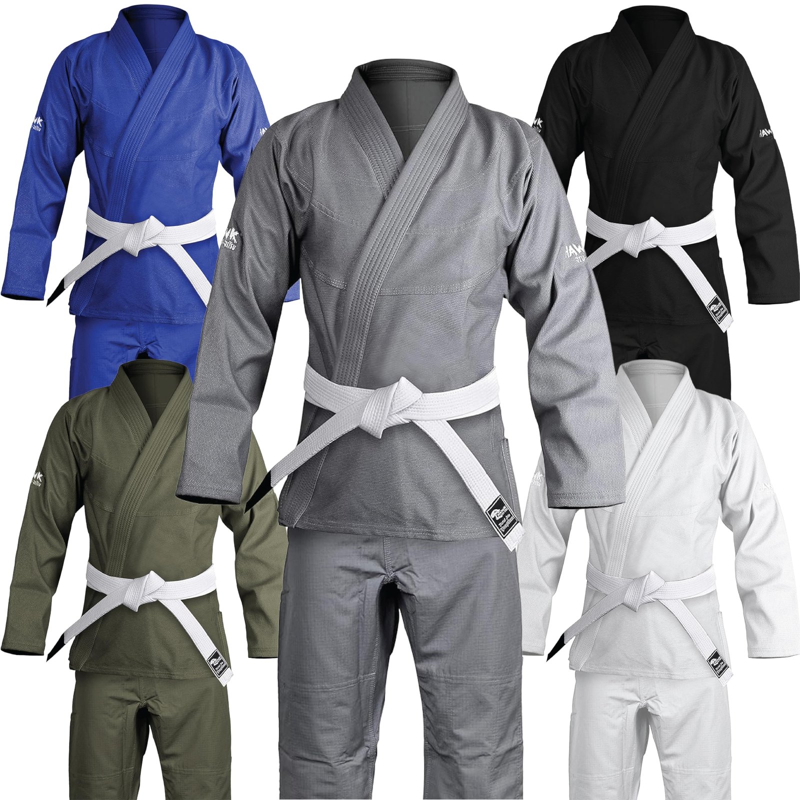 Brazilian Jiu Jitsu Gi BJJ Gi for Men & Women Grappling gi Uniform Kimonos Ultra Light, Preshrunk, Free White Belt!!!