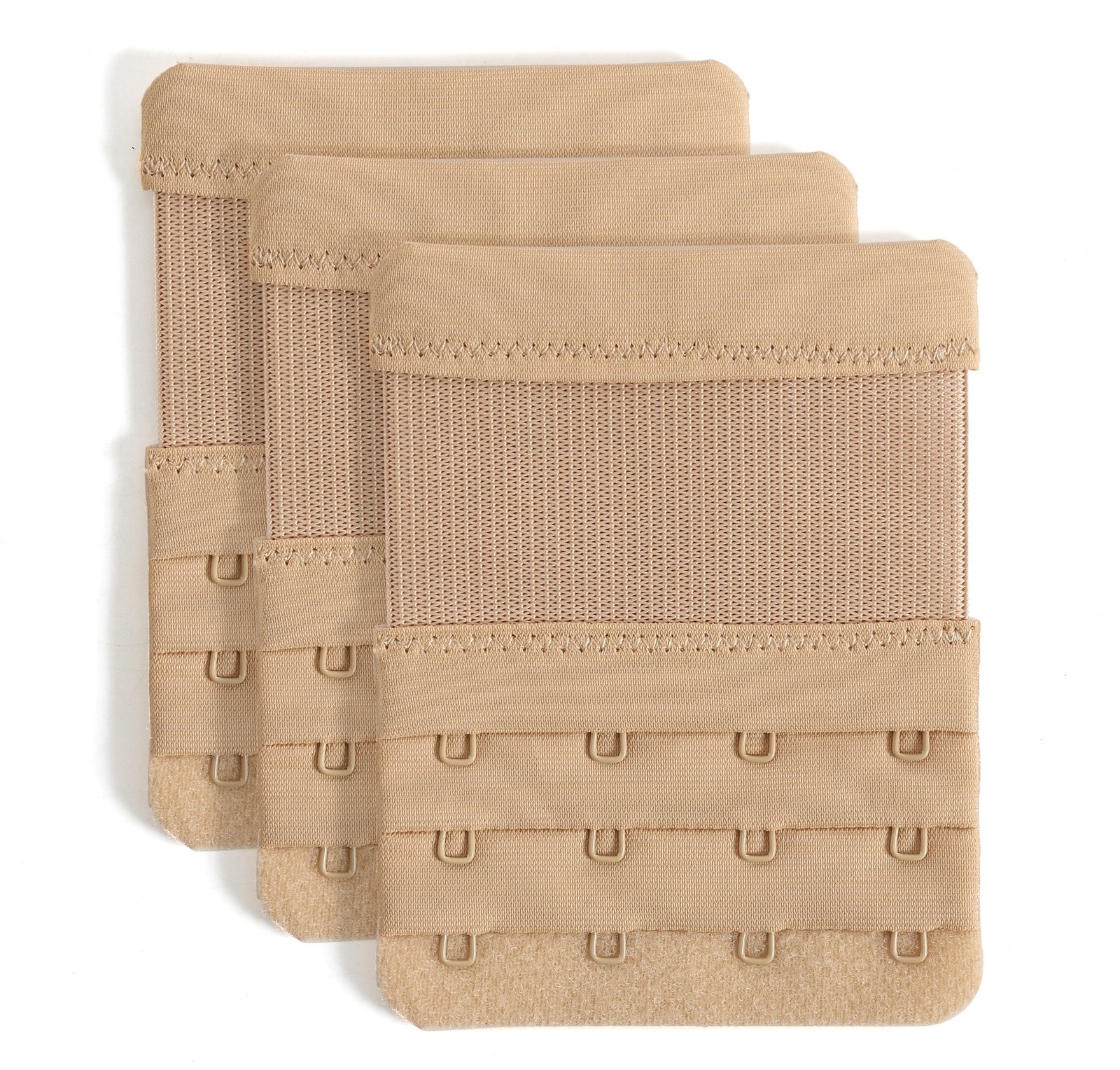 Bra Extenders 4 Hook Soft Stretchy Bra Extension Strap Comfortable Pack of 3