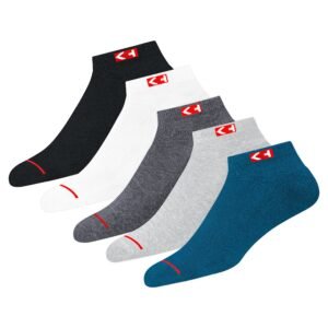 Men Ankle Length Cotton Socks (Pack of 5) (KP-BOX-51 Multicolour)