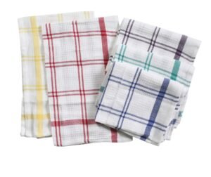 PIXEL HOME Decor Kitchen Towel | Cleaning Towel | Superior Cotton | Multi-Purpose| Waffle Dish Cloth, 50 GSM, Pack of 5