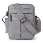 Wooum Water-Resistant Sling Bag for Men with 1 Year Warranty | Stylish Crossbody & Messenger Bag | Compact Office & Travel Side Bag | Waterproof Man Bag | Gift for Men Under 500 (Grey)