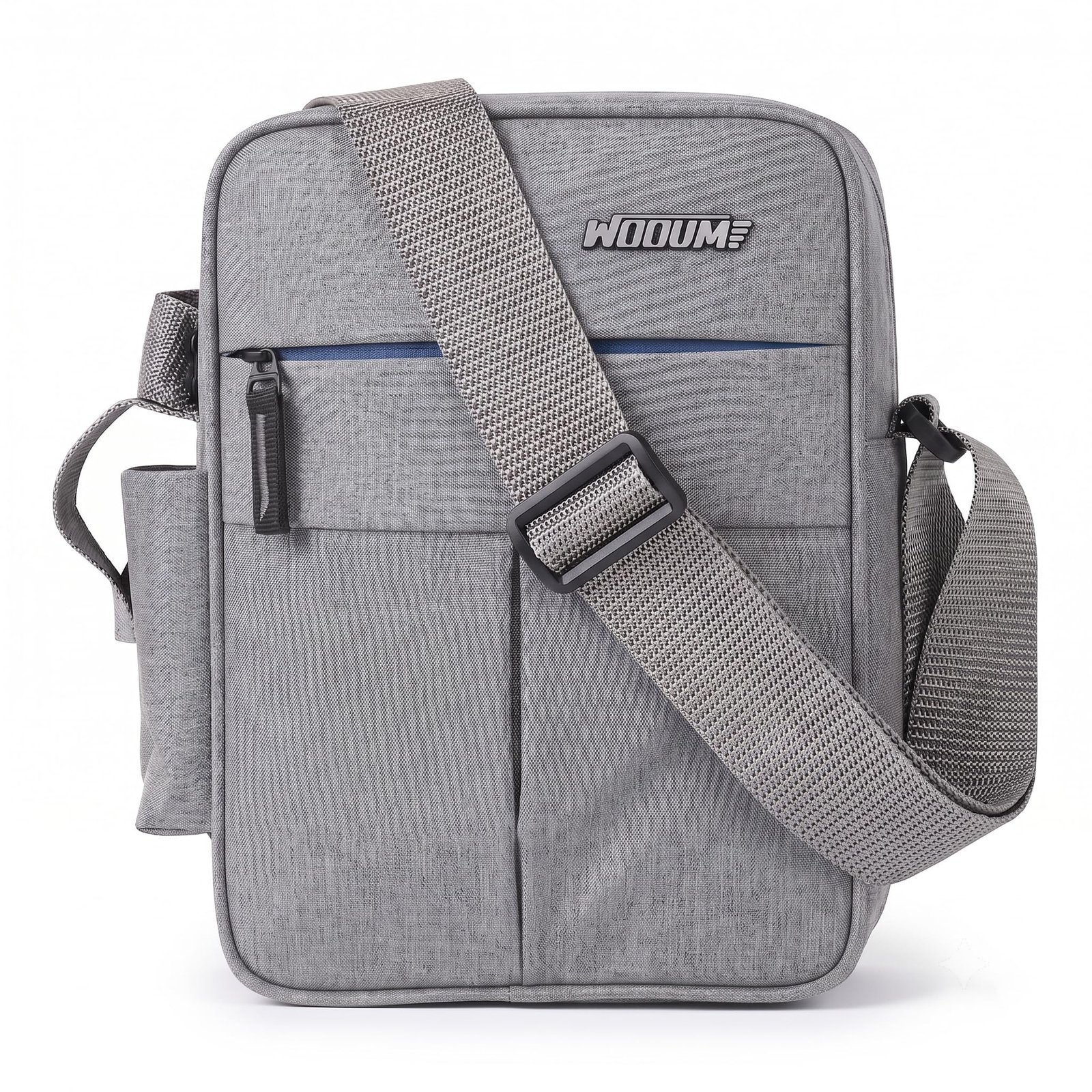 Wooum Water-Resistant Sling Bag for Men with 1 Year Warranty | Stylish Crossbody & Messenger Bag | Compact Office & Travel Side Bag | Waterproof Man Bag | Gift for Men Under 500 (Grey)