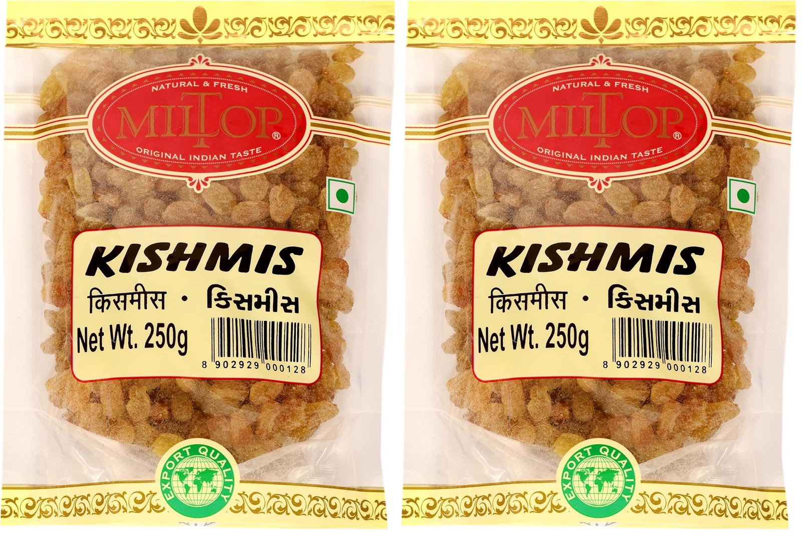 Miltop Kishmish-Raisin, 250g (Pack of 2)