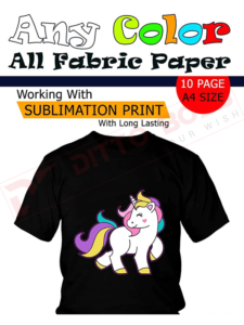 Dark Heat Transfer Paper A4 Size (Pack of 10 Sheets)