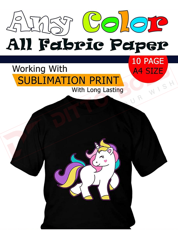 Dark Heat Transfer Paper A4 Size (Pack of 10 Sheets)