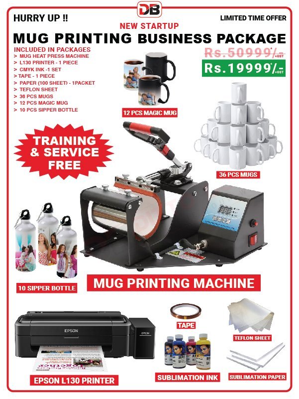 Mug &amp; Bottle printing business package